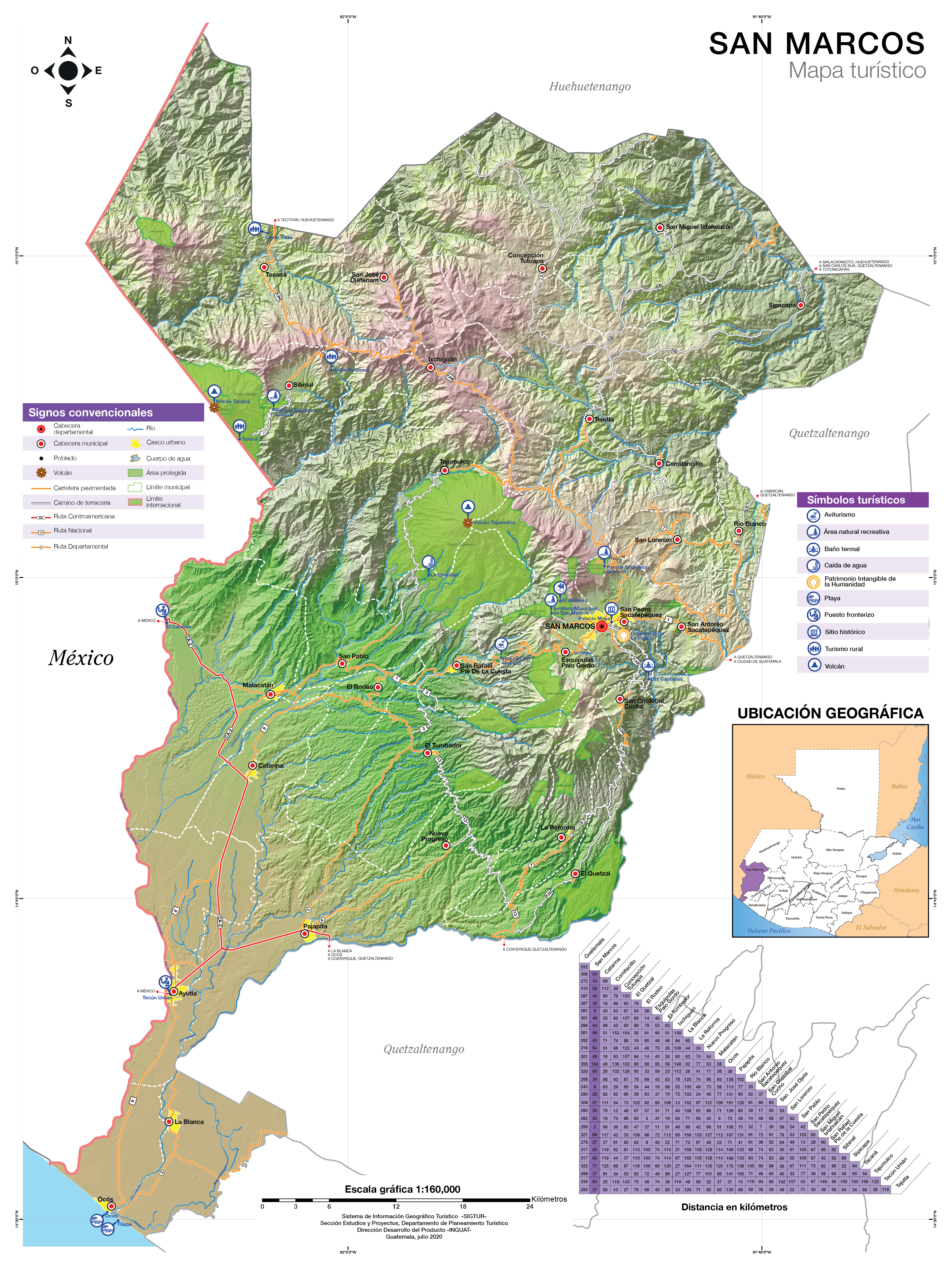 Mapa San Marcos Inguat 2