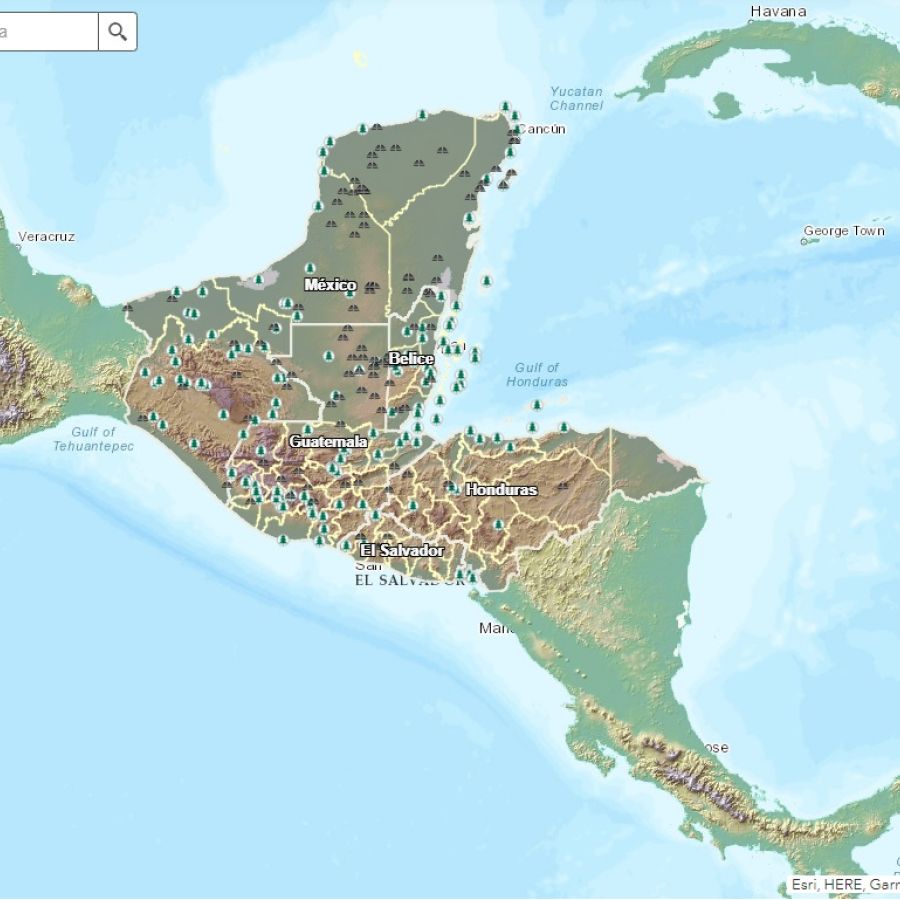 Mapa Interactivo del Mundo Maya