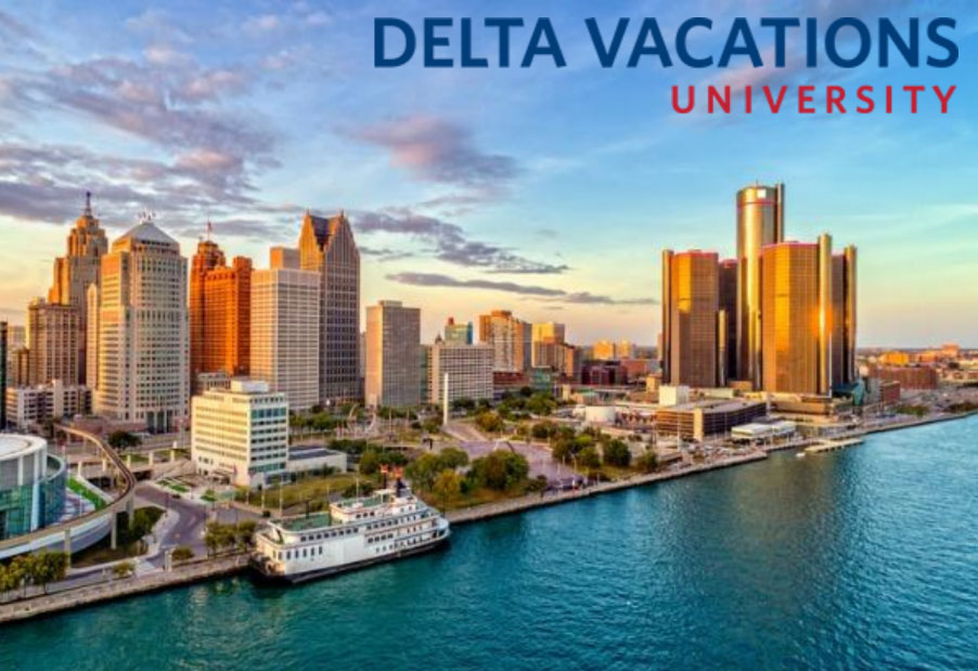 Delta Vacations University 21 y 22 de septiembre en Detroit, Michigan