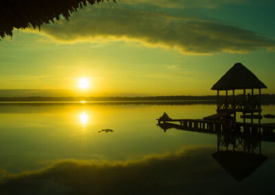 Atardecer en el muelle de los sueños. Jaime Carrillo - Cobán, Alta Verapaz.