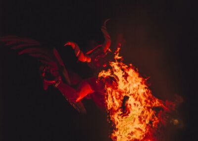 Diablo en llamas. Luis Noriega - La Antigua Guatemala, Sacatepéquez.
