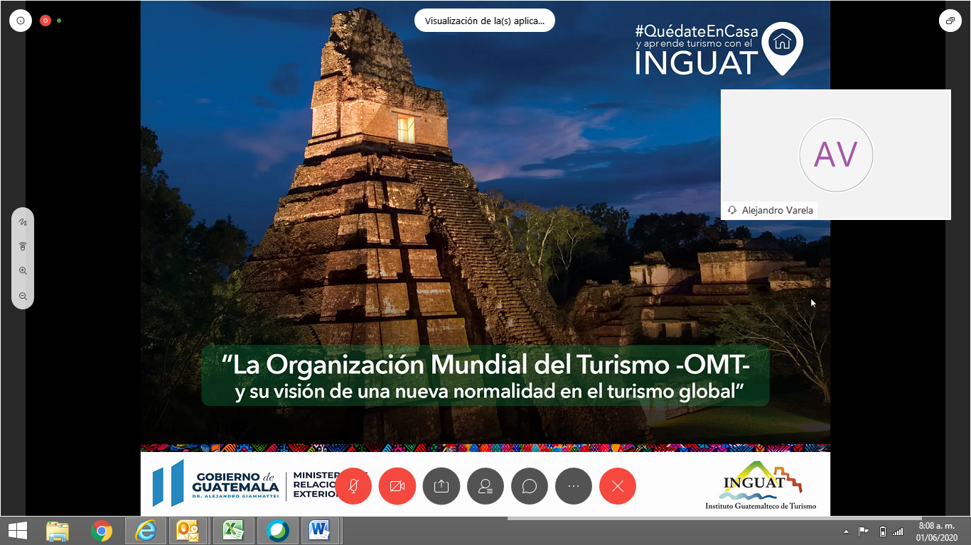 MÁS DE 13 MIL PERSONAS DEL SECTOR TURISMO HAN PARTICIPADO EN LAS CHARLAS VIRTUALES DEL INGUAT
